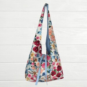 BOHO Tasche, Stilvolle Schultertasche, Weich und Lässiger Stil für Frauen, Stoff Hobo Tasche, Naturliebhaber Geschenk, Vegan Tote