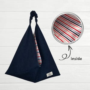 Denim JAPANISCHE ORIGAMI TASCHE, große Dreieck-Einkaufstasche, Bento-Tasche, Einkaufstasche für Frauen, stilvolles Mutter-Geschenk