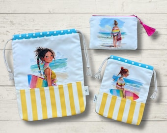 Personalized Wet Dry Bag: Cotton Swimsuit & Laundry Travel Bag