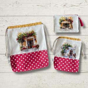 Nasse Trockentasche, personalisierte Reisetasche, Baumwollbadeanzugtasche, Reisewäschetasche, Wäschetasche, Reisezubehör, Straßenentwürfe