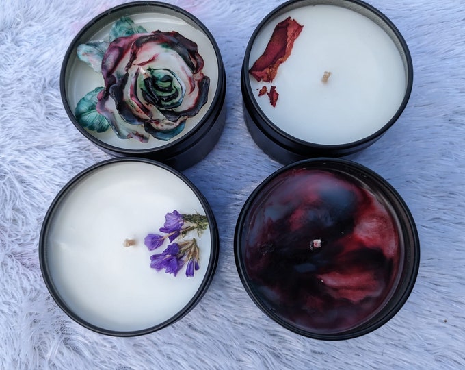 4 Scented Candles 5 Ounces Each