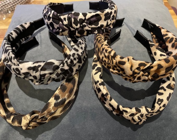 Leopard Hair Scrunchie Animal Print Hair Accessory Etsy