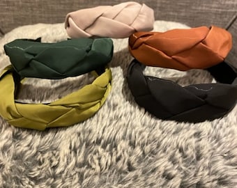 Braided,   Autumnal ,  Hand Made Alice Bands - really elegant and neutral colours