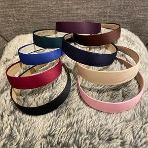 Satin covered simple Alice/Head Band - perfect for everyday wear all year round