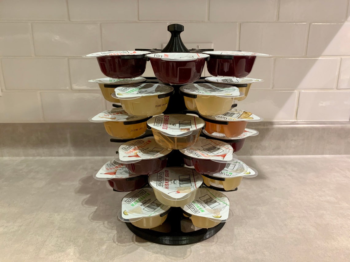 Bartesian Cocktail Rotating Pod Holder Black customizable Etsy Canada