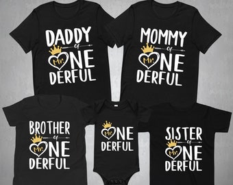 Maglietta Mr Onederful, 1° compleanno bambino, mamma di Mr Onederful, Mr Onederful genitore famiglia abbinata Mr Onederful TShirt Youth Toddler Baby Body