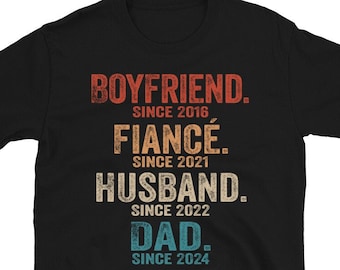 First Time Dad Gift From Wife, Gifts For New Dad, Boyfriend Fiance Husband Dad Shirt Personalized Gift, Pregnancy Reveal First Time Dad Gift