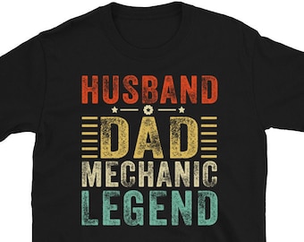 Camisa de papá mecánico, camisa de mecánico de papá de esposo, regalo de mecánico del día del padre, camisa de papá de manitas para esposo, regalo de camiseta de hombre de mecánico de automóviles