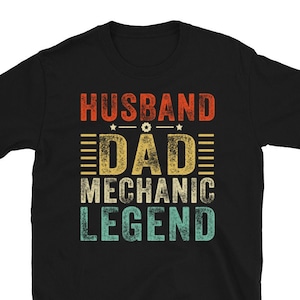 Mechanic Dad Shirt, Husband Dad Mechanic Shirt, Father&#39;s Day Mechanic Gift, Handyman Dad Shirt For Husband, Auto Mechanic Men&#39;s Tee Gift