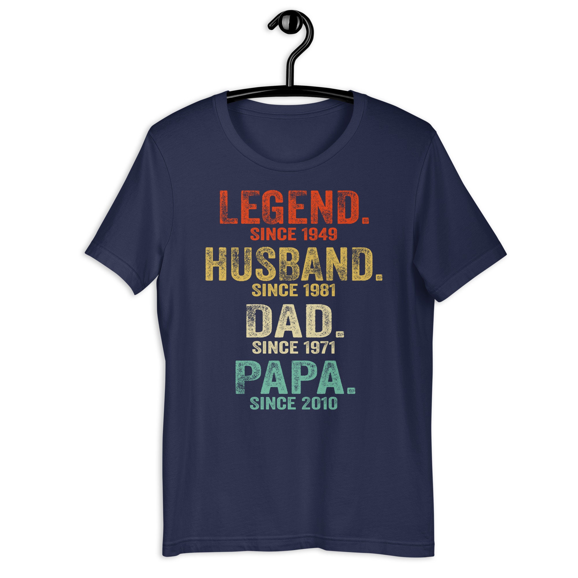 Legend, Husband, Dad And Papa Since - Family Personalized