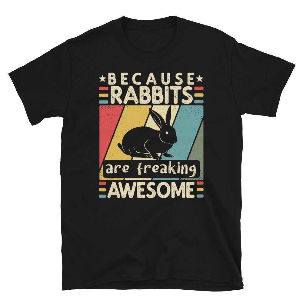Howling Rabbit Shirt Cute Rabbit T-shirt, Rabbit Lover T-shirt, Rabbit Shirt, Pet Rabbit ...
