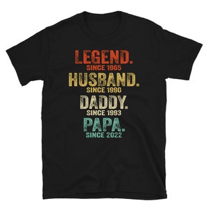 Legend, Husband, Dad And Papa Since - Family Personalized