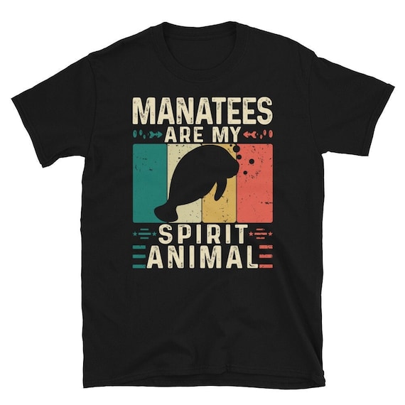 My Spirit Animal Is A Manatee T-Shirt Manatee Lover Gift My Spirit Animal Is A Manatee T-Shirt Manatee Lover Gift