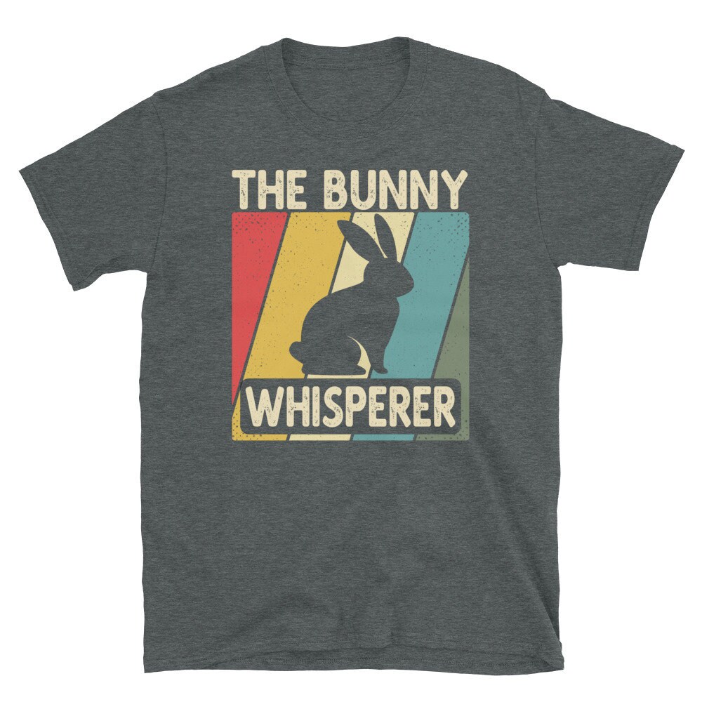 Discover Bunny Shirt, Rabbit Shirt, Bunny Whisperer, Funny Gift for Bunny Lover, Pet Bunny Owner Gift, Bunny Mom, Bunny Dad, Retro Vintage Rabbit Tee