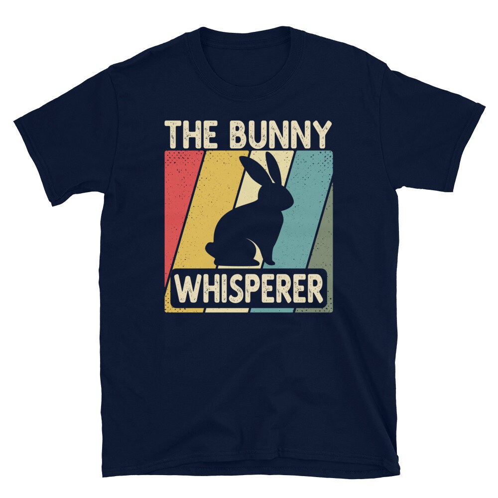 Discover Bunny Shirt, Rabbit Shirt, Bunny Whisperer, Funny Gift for Bunny Lover, Pet Bunny Owner Gift, Bunny Mom, Bunny Dad, Retro Vintage Rabbit Tee