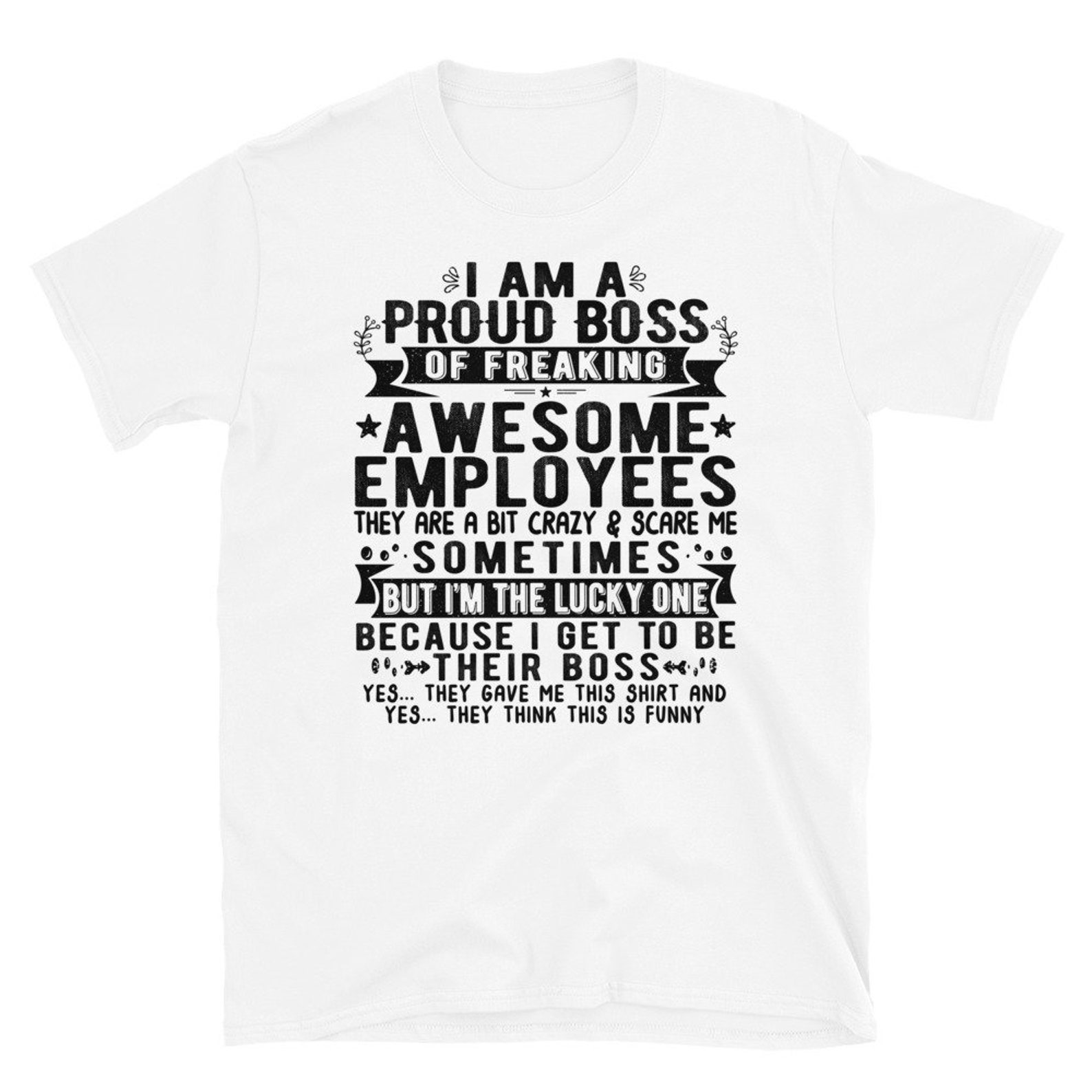 Funny Boss Shirt I Am A Proud Boss of Freaking Awesome Etsy