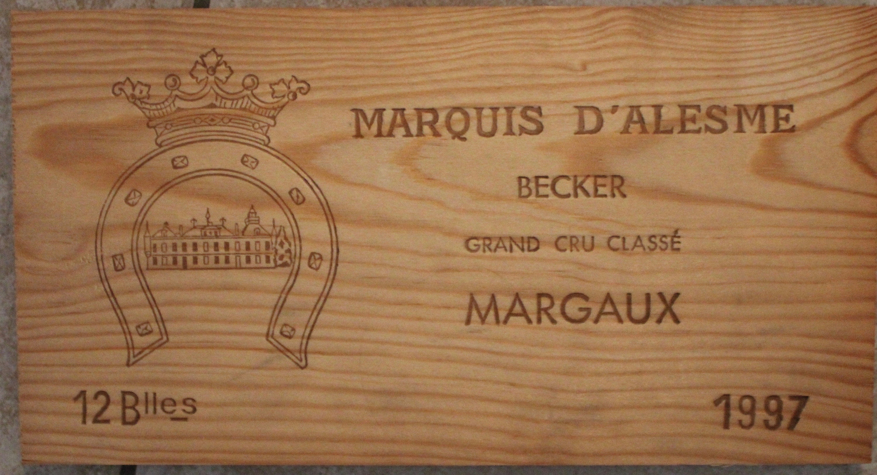 Plaque de Décoration Caisse Vin