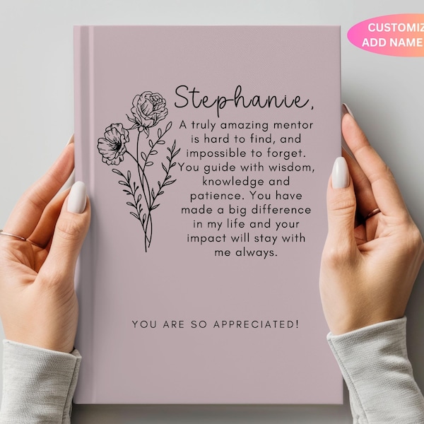 Mentor Appreciation Gift Journal supervisor gift, life coach gift, mentor appreciation, mentor thank you - An Amazing Mentor is Hard To Find
