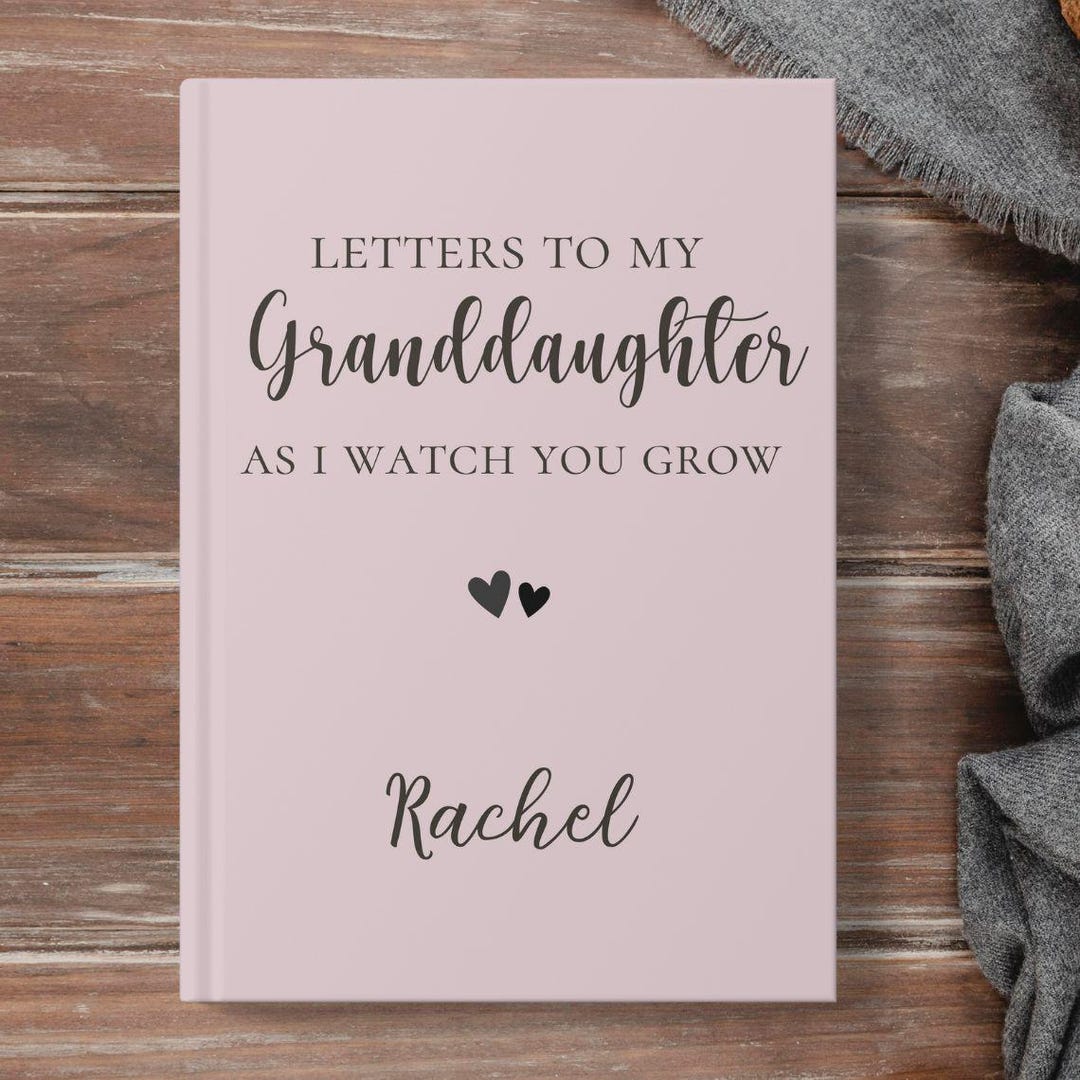 Letters to My Granddaughter Personalized Journal Granddaughter Birthday ...