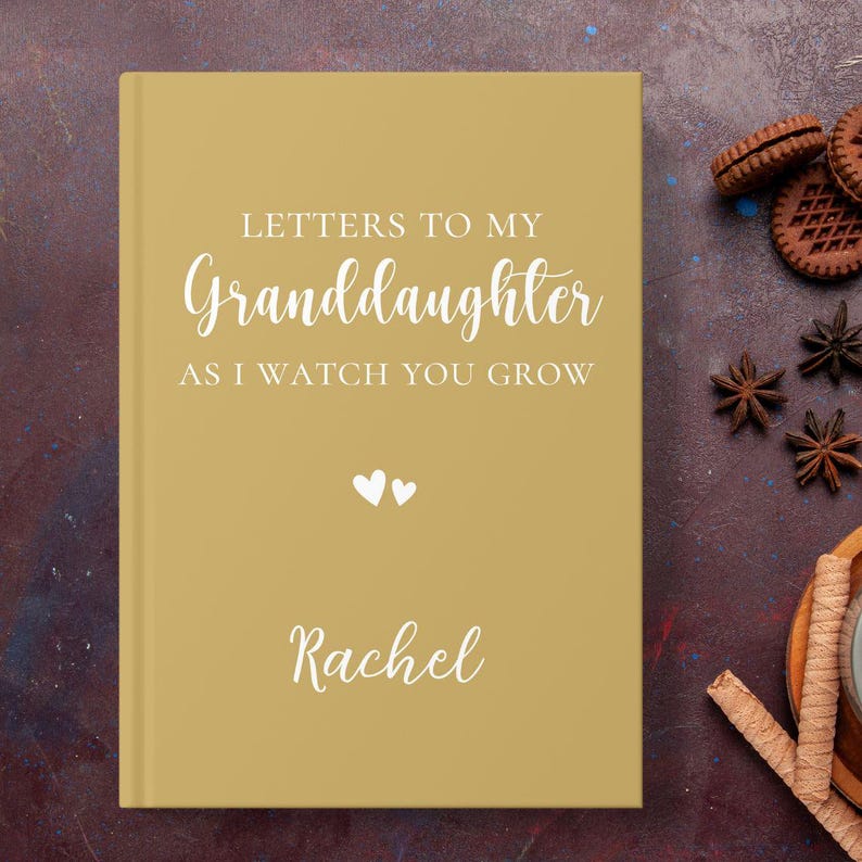Letters to My Granddaughter Personalized Journal Granddaughter Birthday ...