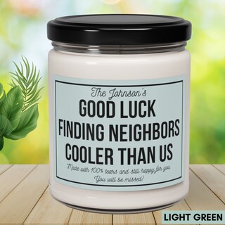 Cornice Portafoto 'Good Luck Finding Better Neighbors Than Us' | Regalo Per Vicini Che Partono, Cornice In Legno Con Cuore E Chiodi, Per Foto 10x15 Cm