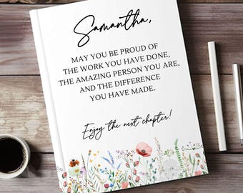 Personalized Retirement Journal: New Chapter Farewell Gift