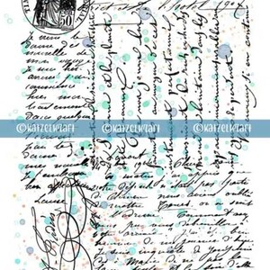 Katzelkraft - BIG SCRIPT - A5 - XL Writing Stamp - Unmounted