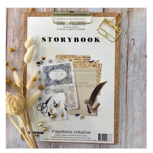 A4 Paper Set - 10 Sheets - Storybook - Chou and Flowers
