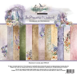 12x12 - The Provence Weekend - 6 Double Sided Papers - Alchemy Of Art