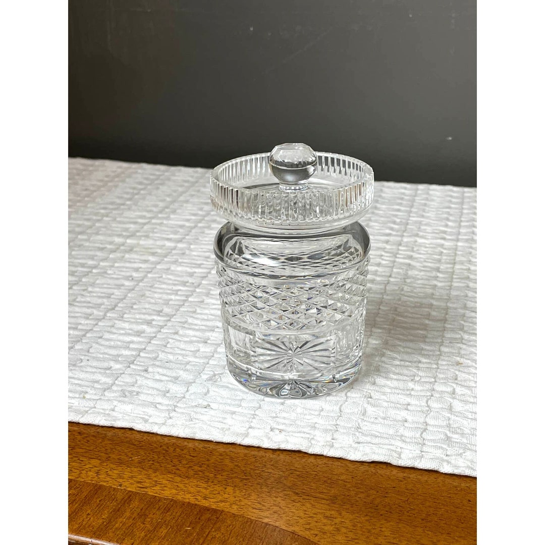 Fine Waterford Crystal Honey Pot Jam Jelly Jar With Lid Castlemaine
