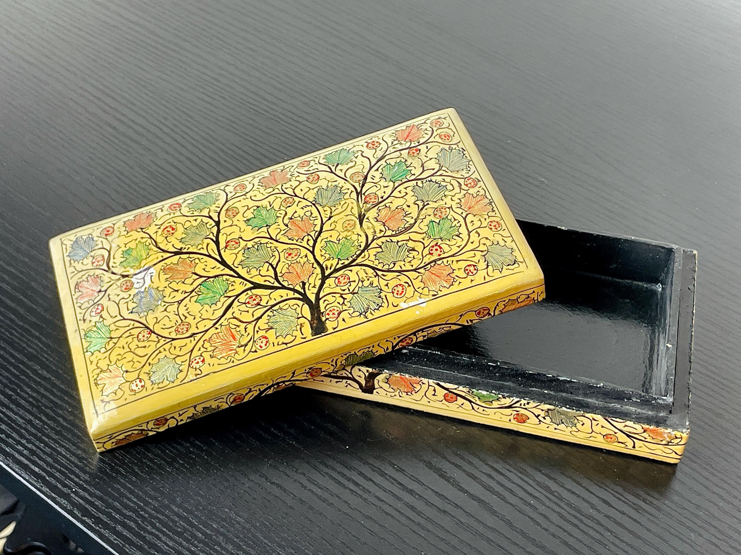 Indian Paper Mache Box - Etsy