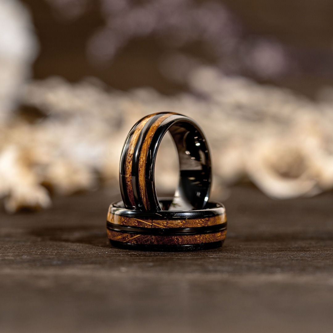 Whiskey Barrel Ring Mens Wedding Rings Made From Guns