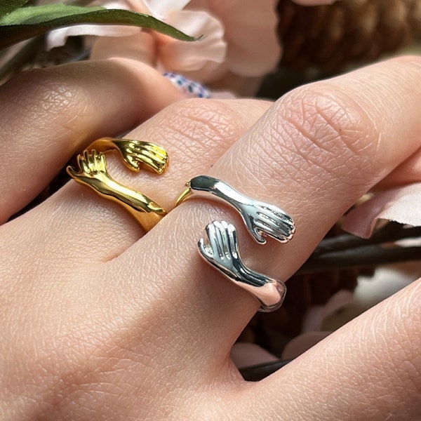 Hug Ring Gold - Etsy