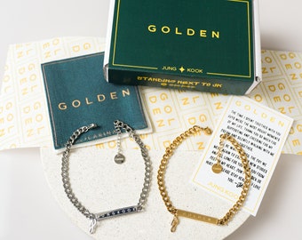 BTS JUNGKOOK Golden - Seven Bracelet, Exclusive Design, - Etsy