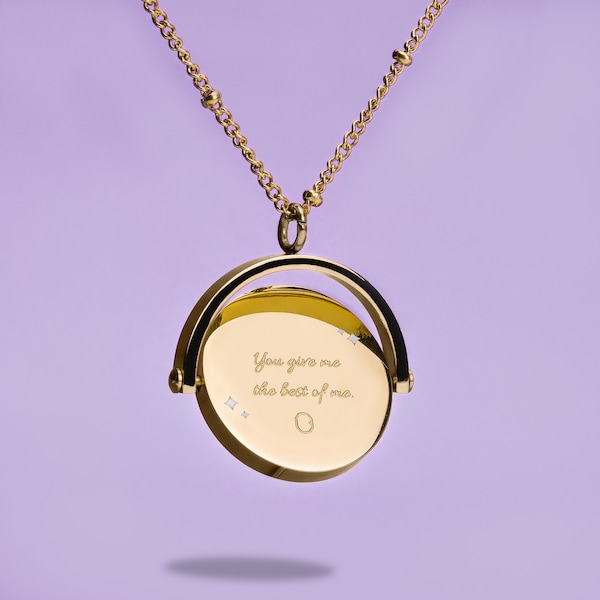 Bangtan Magic Shop Inspired 18k Gold Plated Necklace | Rotating Pendant | Must-have Jewelry for every BTS Army