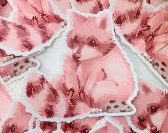 Cute Raccoon vinyl sticker