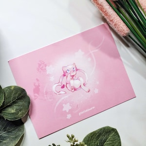 Impresión de postal de Pokémon Mew