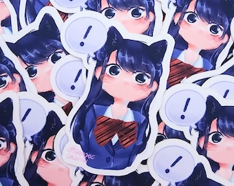 Komi Anime Girl Mini Sticker