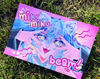Miku Miku Beam!! Poster Print