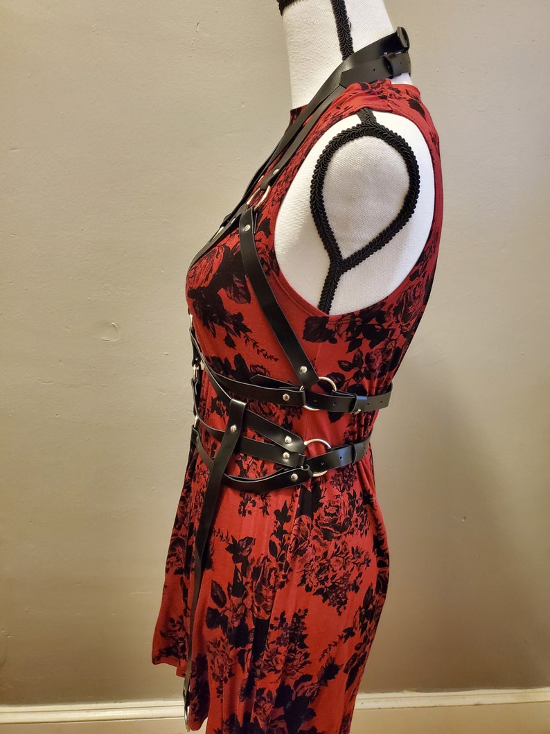 Full Body Harness Lingerie,bondage Harness, Body Harness Women, Leather Body Harness, Leather