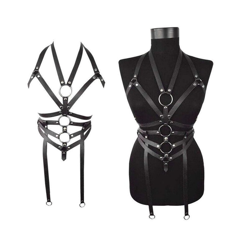 Full Body Harness Lingerie,bondage Harness, Body Harness Women, Leather Body Harness, Leather
