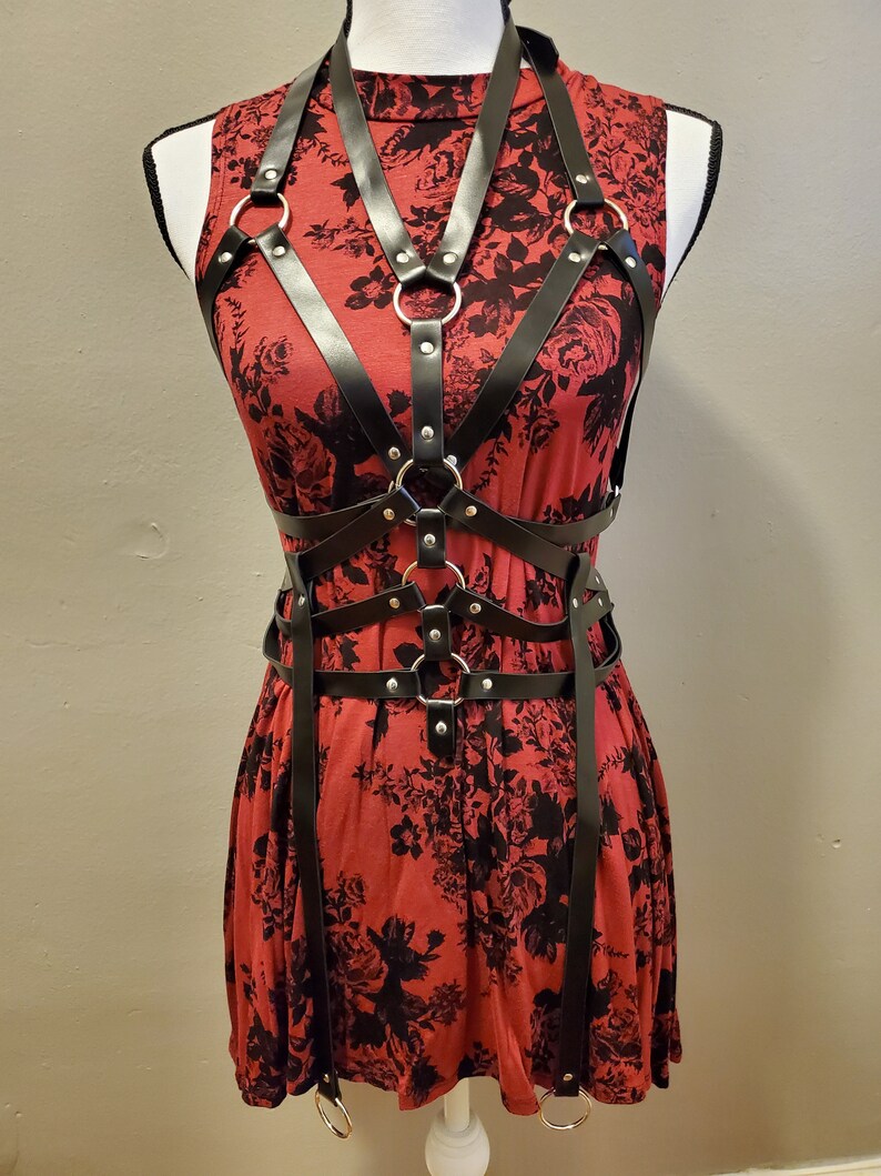 Full Body Harness Lingerie,bondage Harness, Body Harness Women, Leather Body Harness, Leather