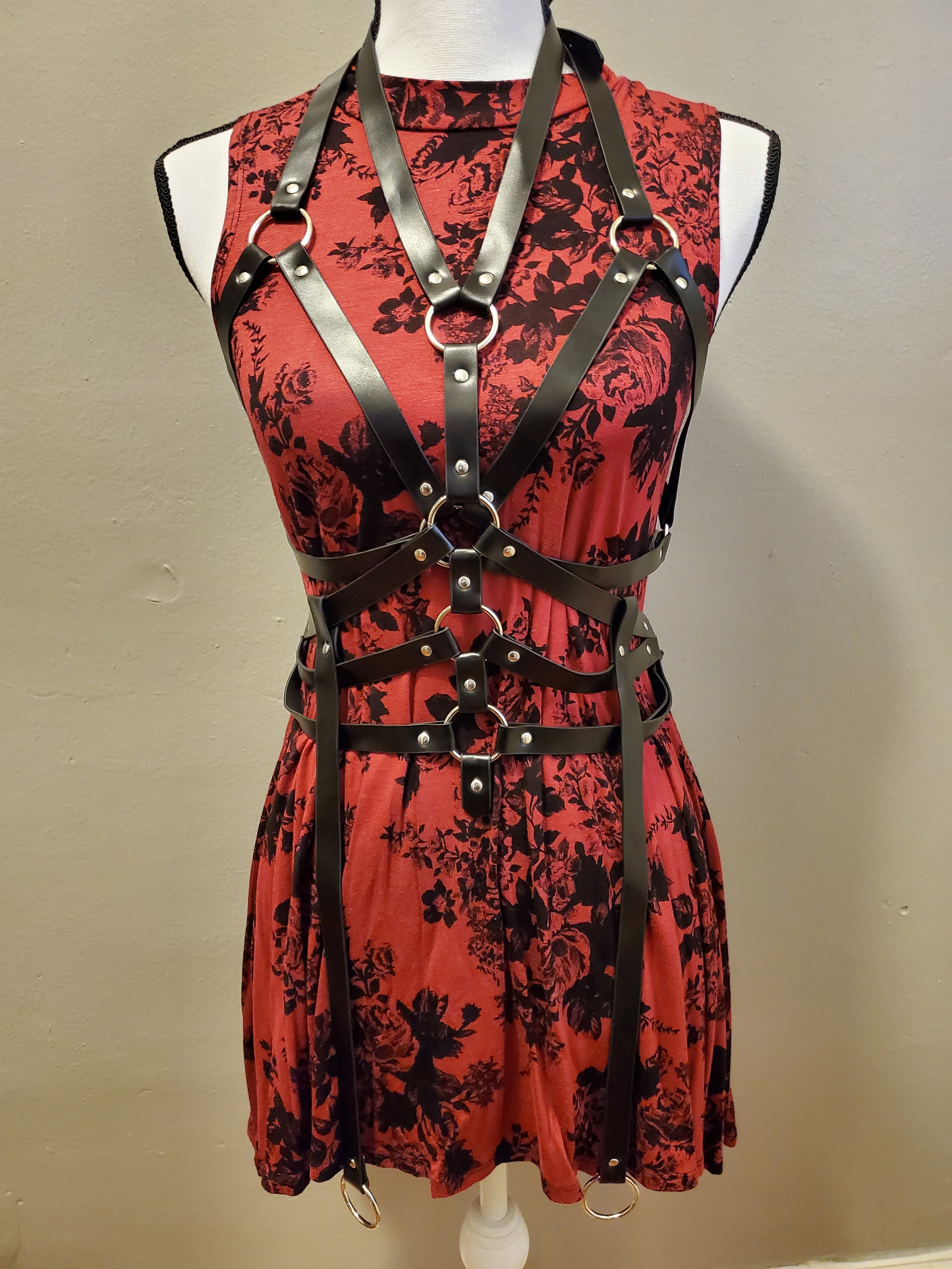 Full Body Harness Lingerie,bondage Harness, Body Harness Women, Leather Body Harness, Leather