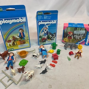 Playmobil 3116 3007 4562 Nordic Farmers Complete Little Red Riding Hood w/ Boxes