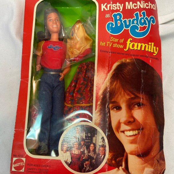 Vintage 1978 Mattel Kristy McNichol Doll as Buddy in Family w/ Box