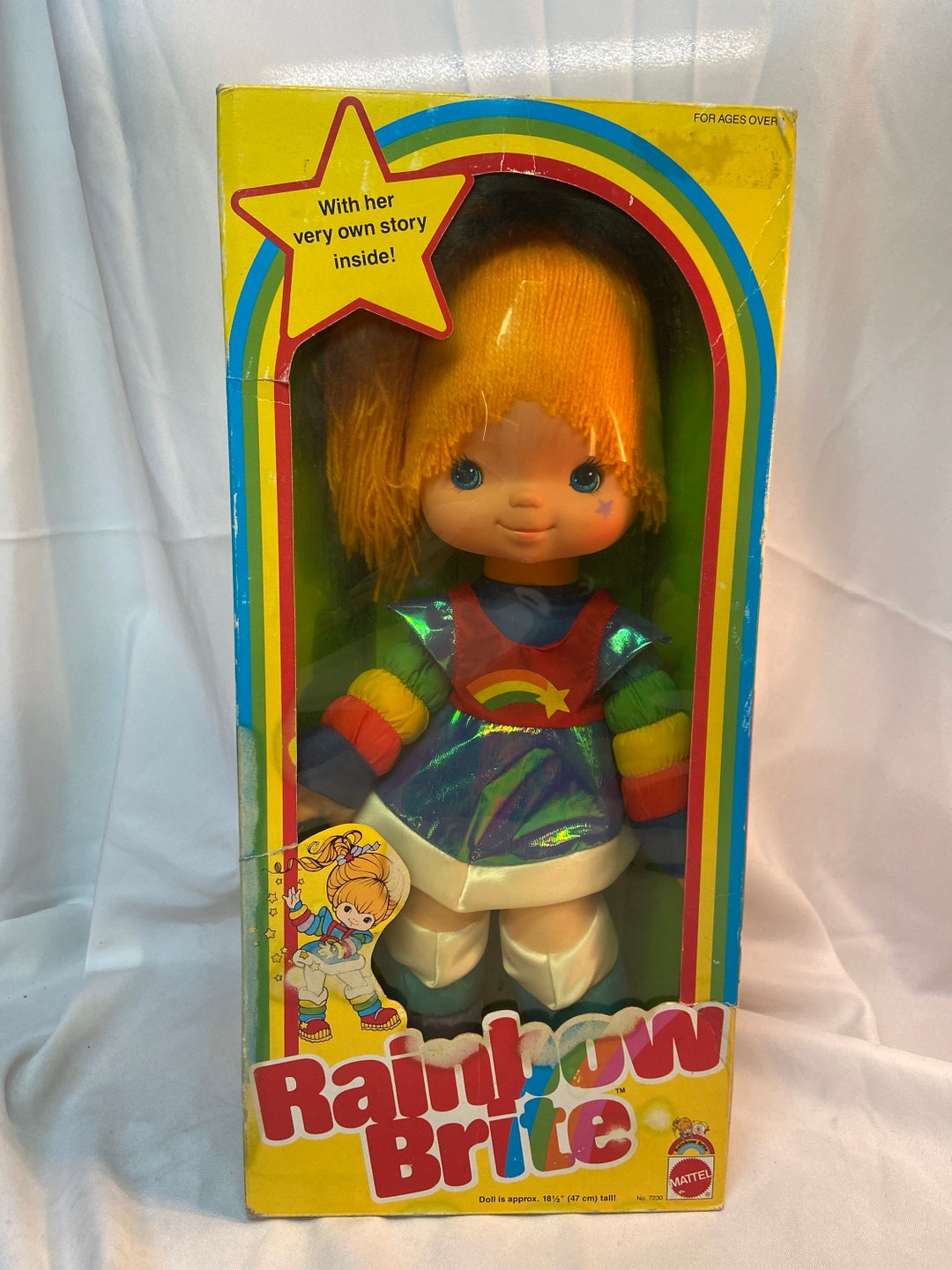 Vintage 1983 Mattel Rainbow Brite Larger Plush Doll 18 W/ Box Etsy