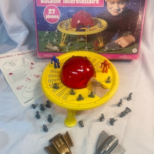 Buck Roger's Metal Spaceship Game, Mid Century Diecast Game Pieces