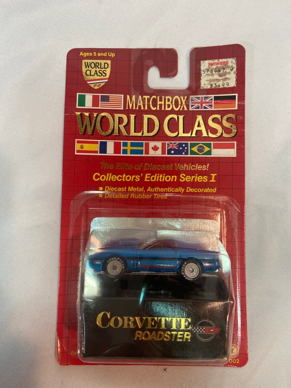 Vintage Matchbox World Class Corvette Roadster Sealed Etsy