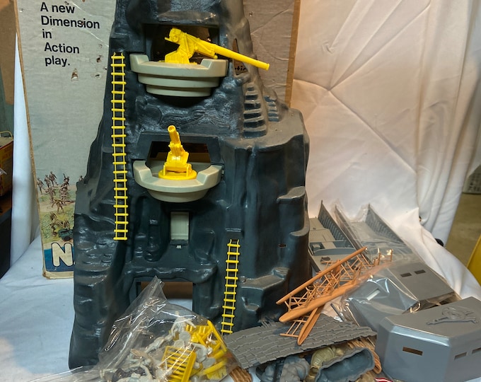 Vintage 1970s Marx Toys Navarone Plastic Toy Military Soldier Play Set