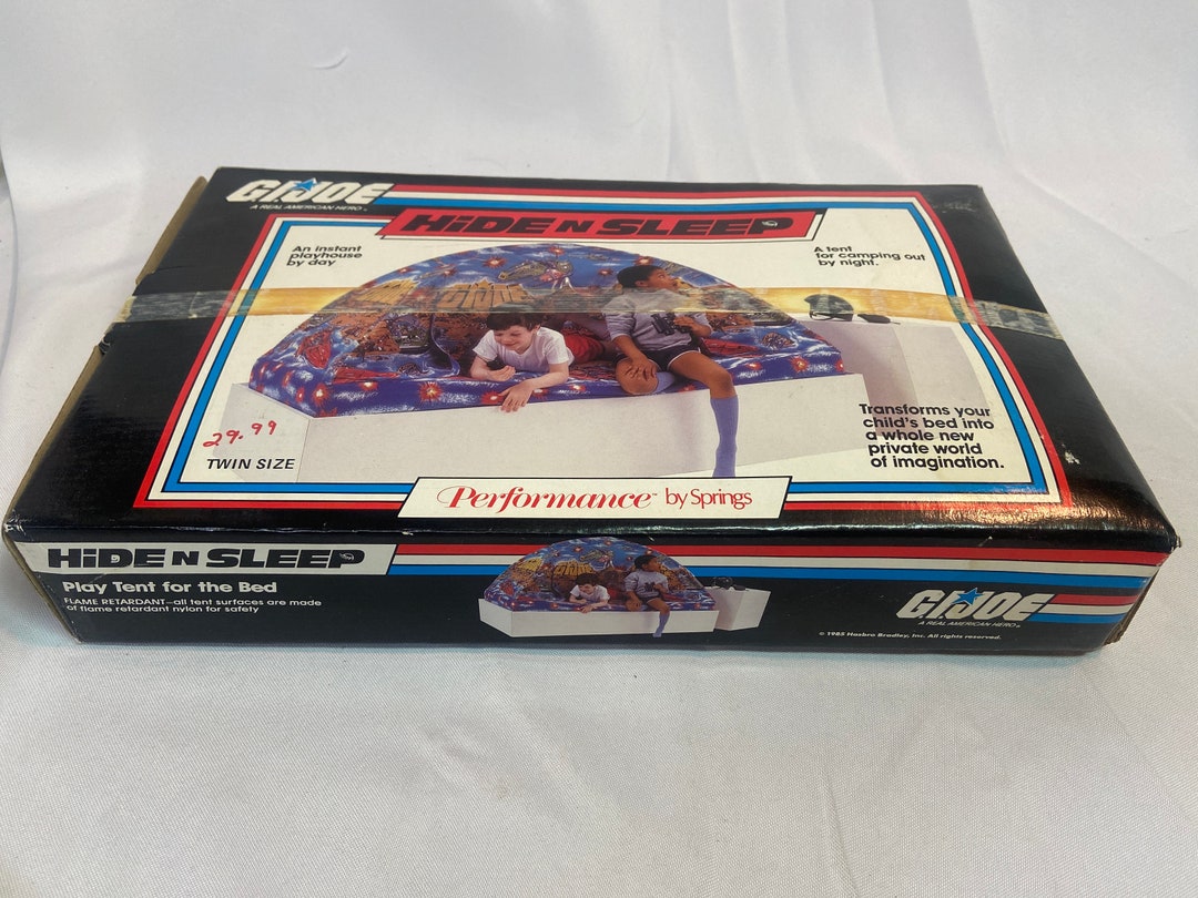 Vintage 1985 Hasbro Performance by Springs GI Joe Hide N Sleep Indoor Bed Play Tent NOS Etsy Canada